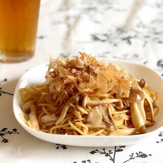 簡単で美味しい！３種類きのこの和風パスタ♪